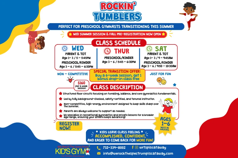Rockin’ Tumbler – Recreational Gymnastics