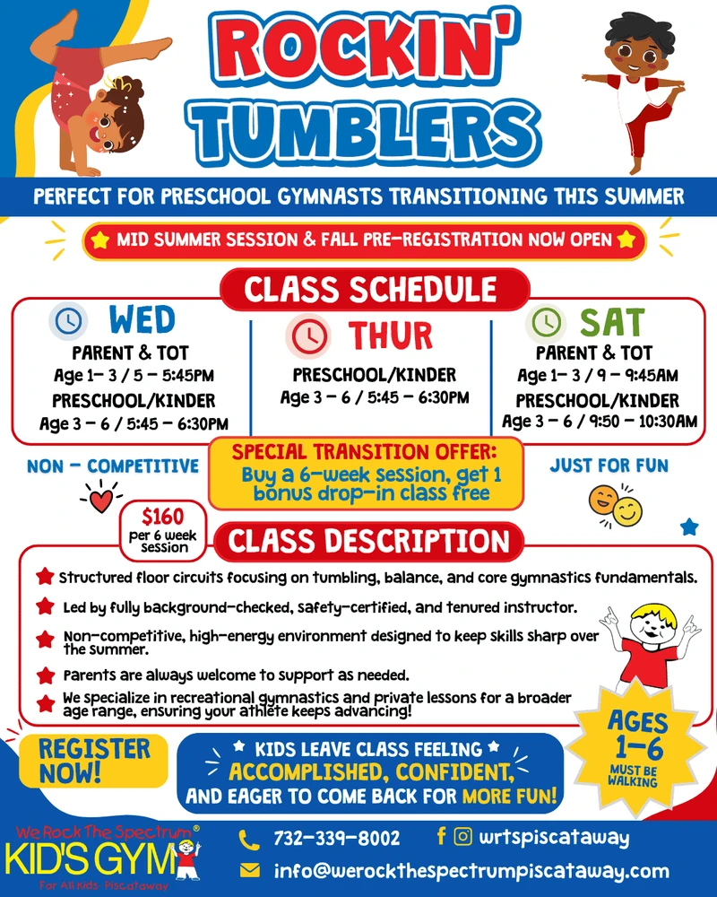 Rockin’ Tumbler – Recreational Gymnastics
